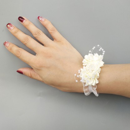 Free-Form Satin Wrist Corsage (Sold in a single piece) -