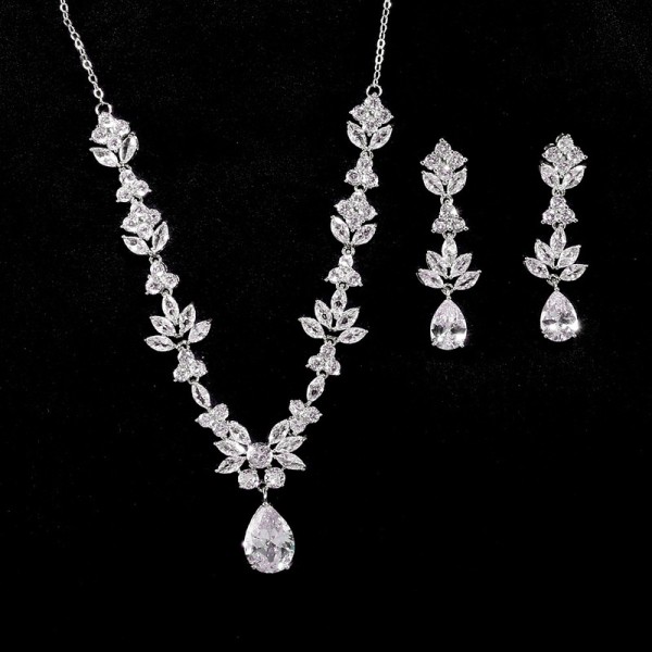 Ladies' Beautiful Alloy With Irregular Rhinestone Jewelry Sets