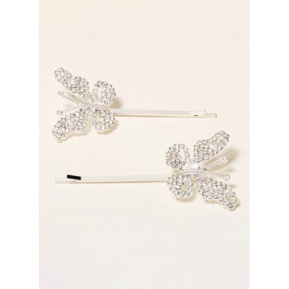Flower Girl Alloy Fenduchs With Crystal (Set of 2 pieces)
