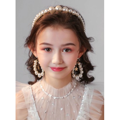 Flower Girl Alloy/Imitation Pearls/Rhinestones Fenduchs/Earrings With Imitation Pearls/Rhinestones (Set of 3 pieces)